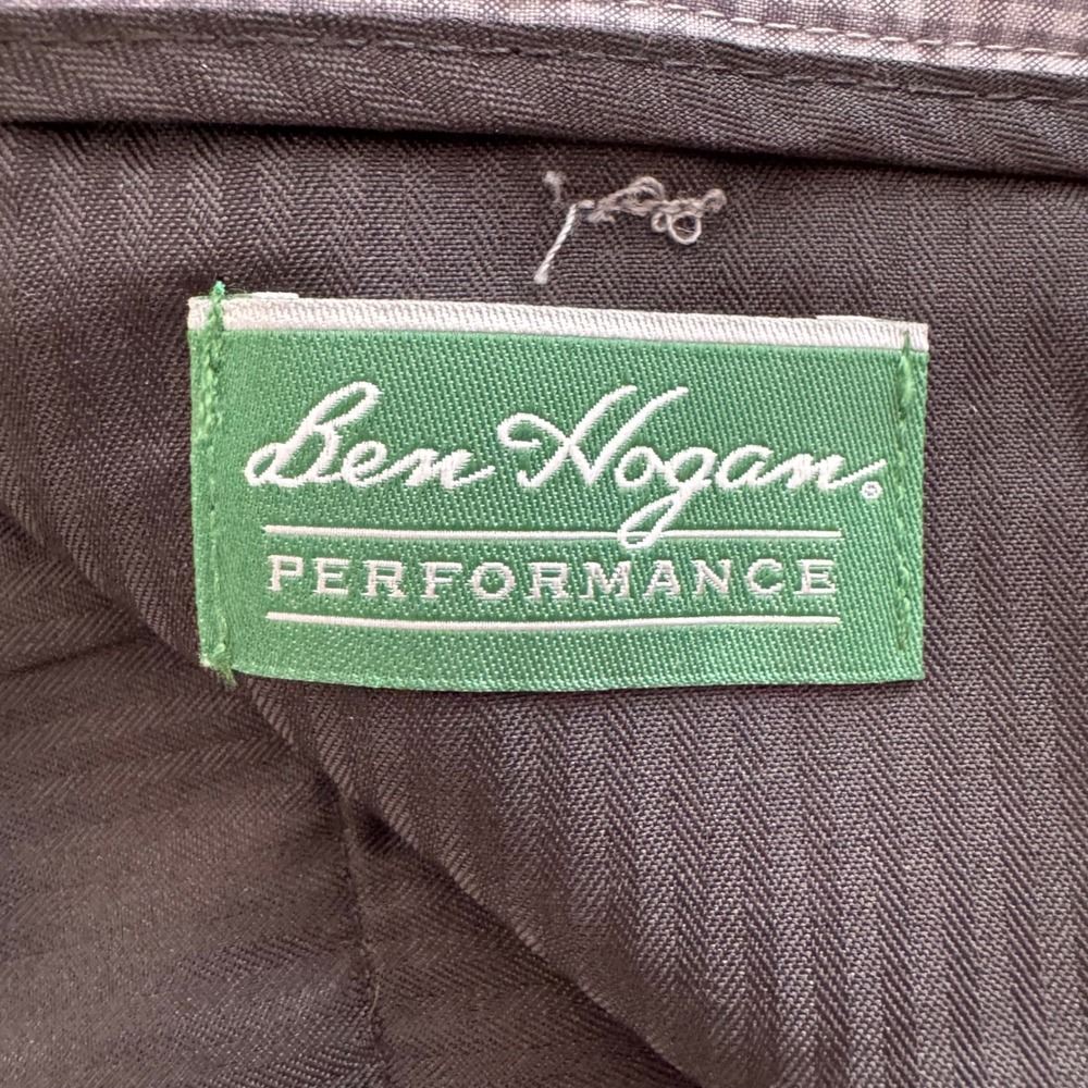 Ben Hogan 32x9.5 Gray Micro‎ Gingham Flat Front Men's Performance Golf Shorts - Picture 6 of 7